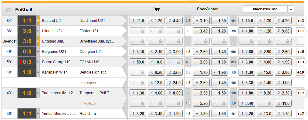 Bet3000 Livewetten