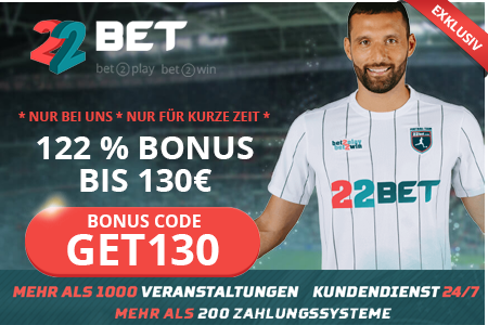 22bet Bonus