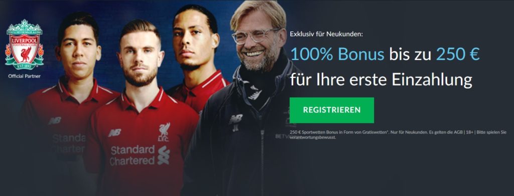 Bis zu 250 € BetVictor Bonus für Neukunden