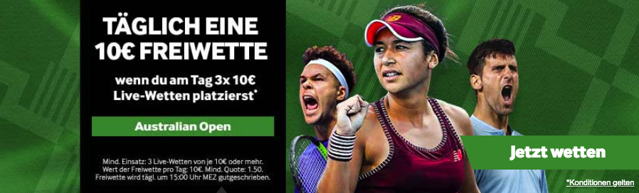 Wetten auf die Australian Open 2019