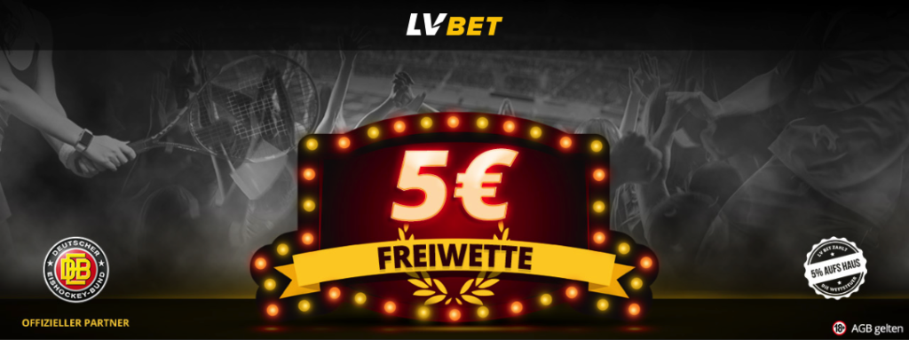 5 € Gratis Wettguthaben ohne Einzahlung bei LV BET