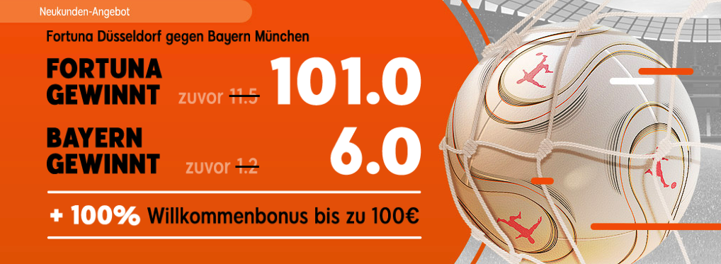 wetten auf fortuna düsseldorf gegen bayern münchen