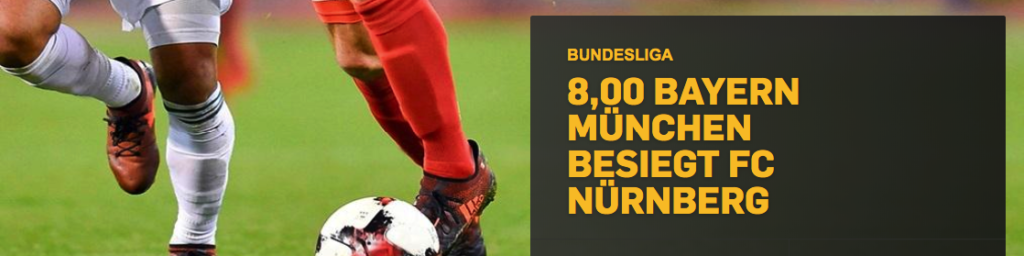 Wetten auf Bayern München gegen FC Nürnberg