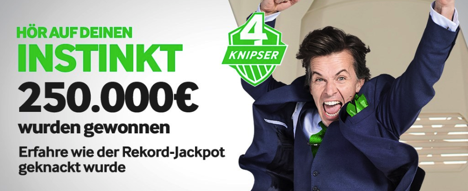 250.000€ jackpot im betway 4 knipser gewinnspiel geknackt