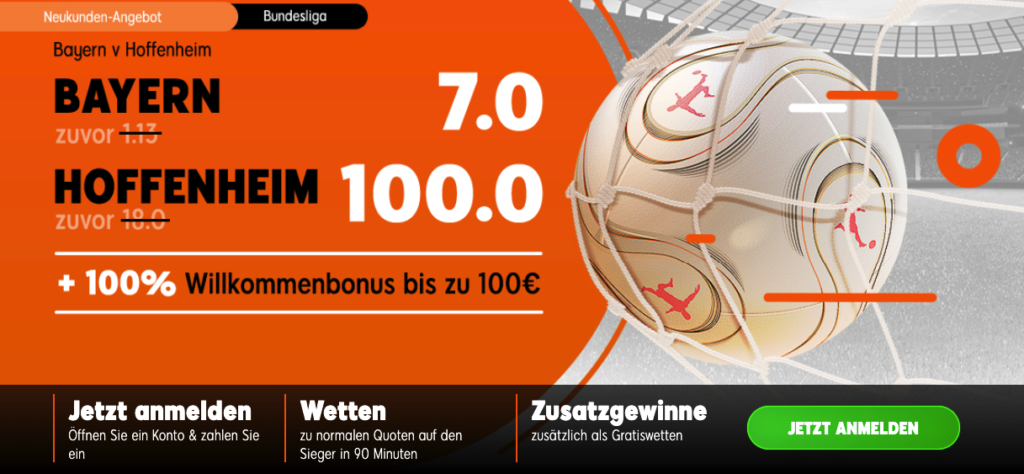 wetten auf fc bayern münchen gegen tsg 1899 hoffenheim