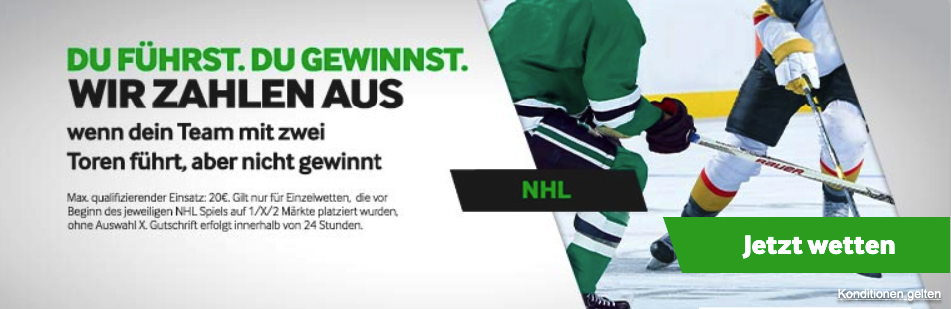 Bei Betway mit Absicherung auf die NHL wetten