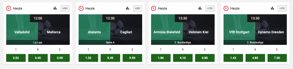 Unibet Wettangebot Tages-Tipps