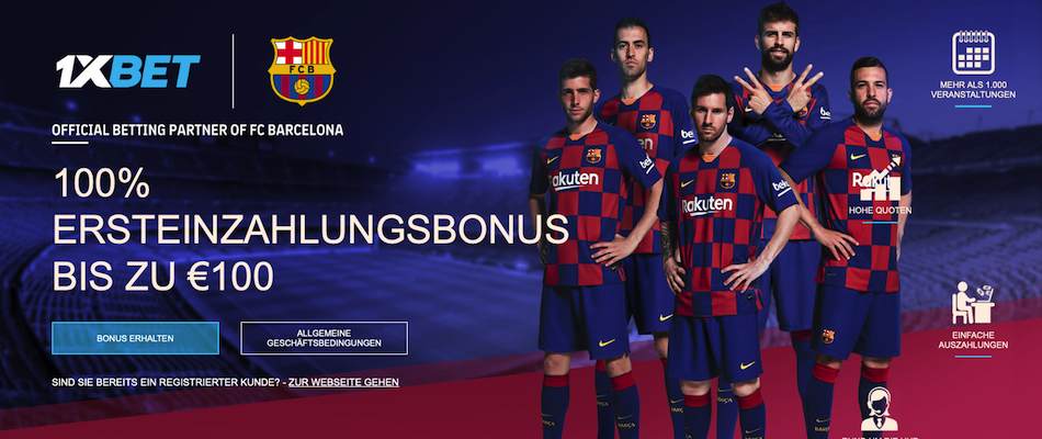 1xBet Bonus für Neukunden