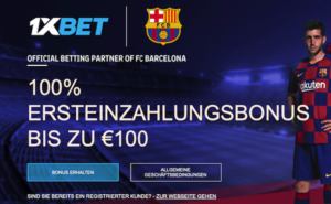 bis zu 100€ bonus bei 1xbet für neukunden
