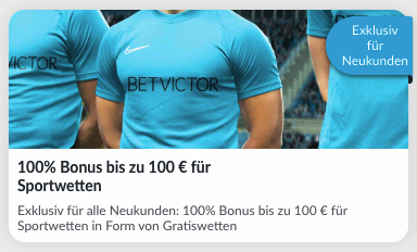 100% Neukunden Bonus bis zu 100 € für Sportwetten 