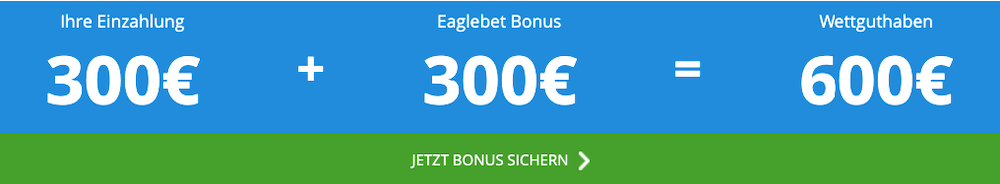 bis zu 600€ startguthaben mit dem eaglebet exklusiv-bonus