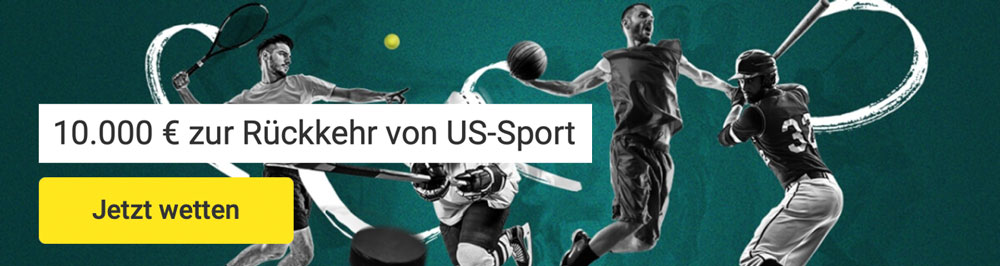 Unibet US-Sport Bonusaktion