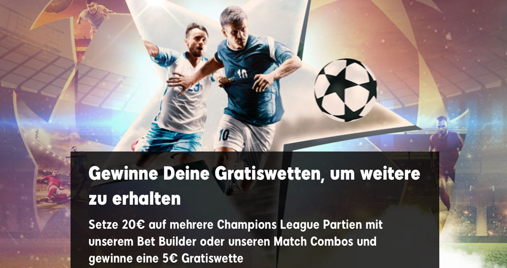 888sport Gratiswetten für Champions League