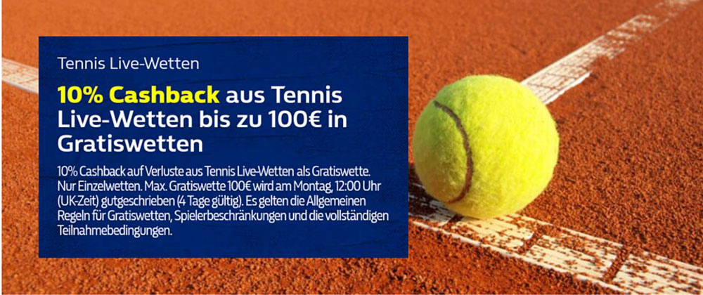 William Hill Tennis Cashback