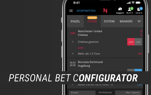 NEO.bet: Personal Bet Configurator mit Top-Funktionen