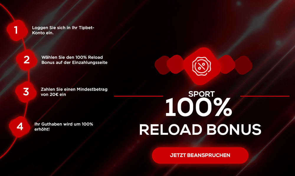 Tipbet Reload-Bonus