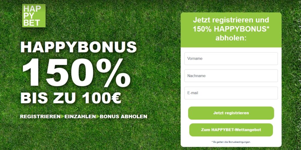 willkommensbonus von happybet