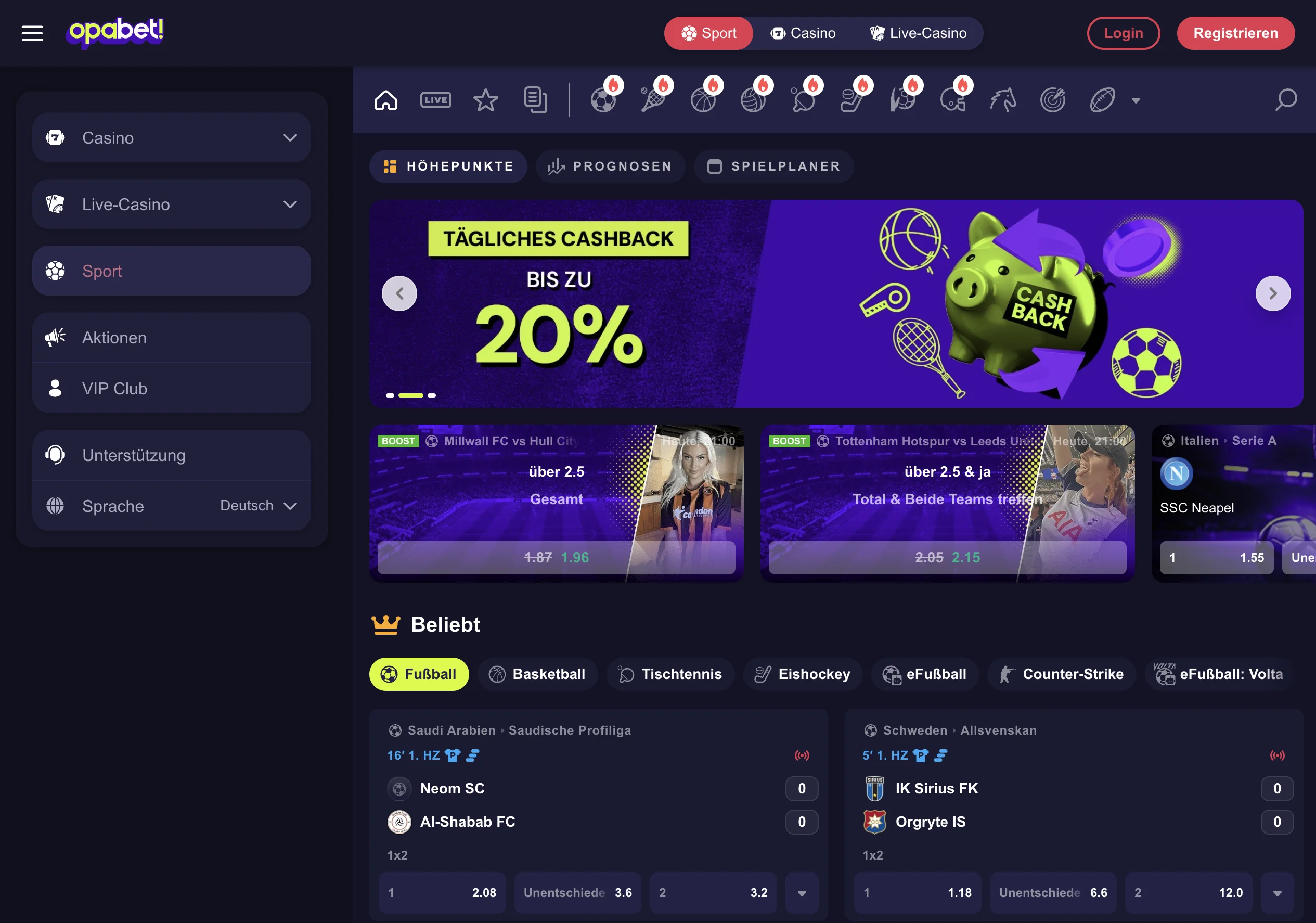 Opabet Website