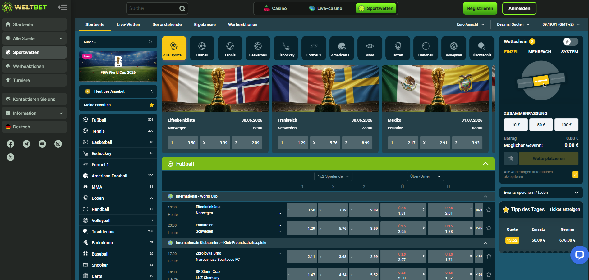 WeltBet Sport